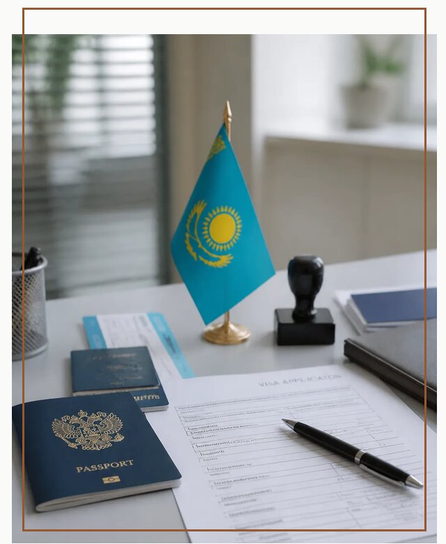 Оформление визы в Казахстан для поездки и работы в Елизове